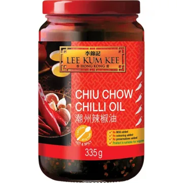 Chiu Chow Chilli Oil 165ml Lee Kum Kee Aceite de Chile Picante Estilo Chaozhou Vegano