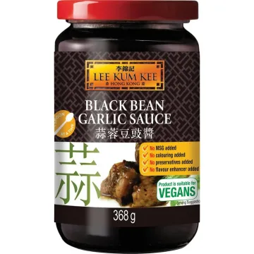 Black Bean Garlic Sauce 368 g Lee Kum Kee, Chinese Fermented Black Bean Sauce Vegan
