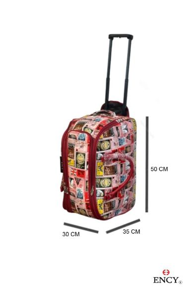 Bolsa Weekender Asas Reforzadas Tela Oxford para Cabina de Avión · Color Rojo
