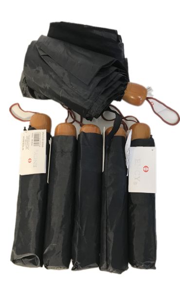 Sombrilla Plegable Resistente al Viento — Varillas de Fibra · Estructura Reforzada